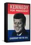 John F. Kennedy Presidential Election Campaign Poster, 1960-null-Framed Stretched Canvas