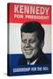 John F. Kennedy Presidential Election Campaign Poster, 1960-null-Stretched Canvas