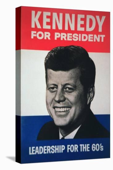 John F. Kennedy Presidential Election Campaign Poster, 1960-null-Stretched Canvas