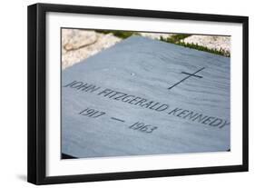 John F Kennedy's Grave in Arlington National Cemetery.-Jon Hicks-Framed Photographic Print