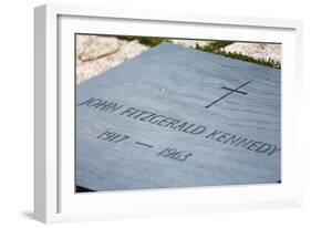 John F Kennedy's Grave in Arlington National Cemetery.-Jon Hicks-Framed Photographic Print