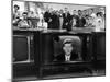 John F. Kennedy's TV Announcement of Cuban Blockade During the Missile Crisis in a Department Store-Ralph Crane-Mounted Photographic Print