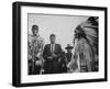 John F. Kennedy with Indians-null-Framed Photographic Print