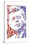 John F Kennedy-Cristian Mielu-Stretched Canvas