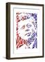 John F Kennedy-Cristian Mielu-Framed Art Print