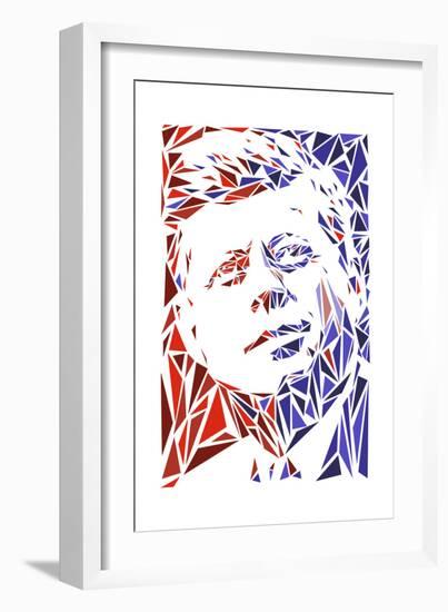 John F Kennedy-Cristian Mielu-Framed Art Print