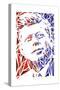 John F Kennedy-Cristian Mielu-Stretched Canvas