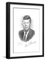 John F. Kennedy-null-Framed Art Print