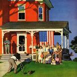 "Country Auction," Saturday Evening Post Cover, August 5, 1944-John Falter-Giclee Print