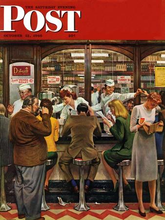 "Lunch Counter," Saturday Evening Post Cover, October 12, 1946