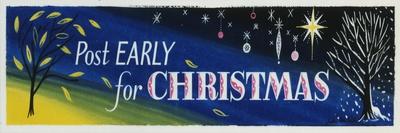 Post Early for Christmas-John Farleigh-Art Print