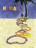 Hawaii-Lei On The Sand-John Fernie-Stretched Canvas