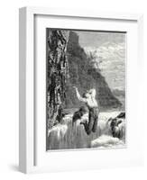 John Fitch First Inventor of Steamboats in America Plunges to His Death in Philadelphia-null-Framed Giclee Print