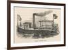 John Fitch's Second Steamboat on the Delaware River-null-Framed Premium Giclee Print