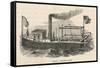 John Fitch's Second Steamboat on the Delaware River-null-Framed Stretched Canvas