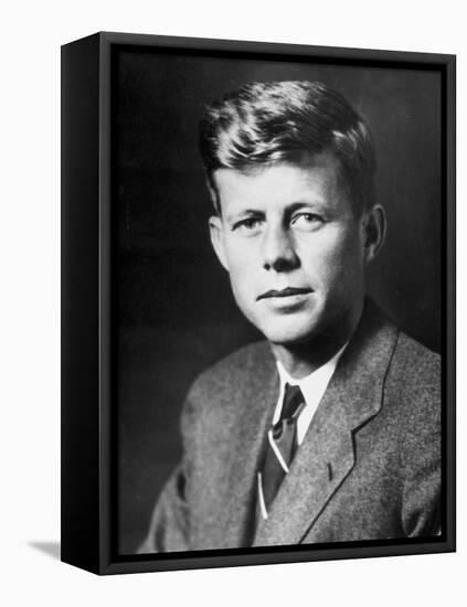 John Fitzgerald Kennedy (1917-1963) Future American President Here C. 1940-null-Framed Stretched Canvas