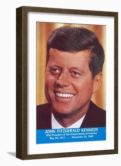 John Fitzgerald Kennedy-null-Framed Art Print