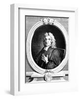 John Flamsteed, English Astronomer and Clergyman, 1712-George Vertue-Framed Giclee Print