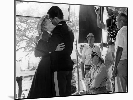 John Ford directs Constance Towers and Jeffrey Hunter-null-Mounted Photo