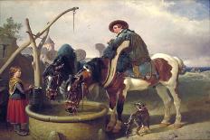 Birmingham with Patrick Conolly Up, and His Owner, John Beardsworth-John Frederick Herring-Stretched Canvas