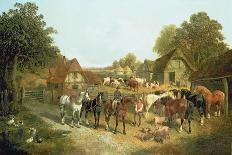 Arabs Chasing a Loose Arab Horse in an Eastern Landscape-John Frederick Herring I-Giclee Print