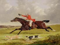 Encouraging Hounds, 1839 (Oil on Panel)-John Frederick Herring I-Giclee Print