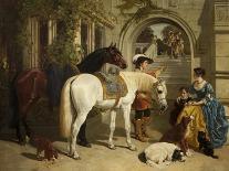 Exercising the Royal Horses, 1847-55-John Frederick Herring Snr-Mounted Giclee Print