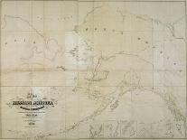 Map of Russian America or Alaska Territory, 1867-John Frederick Lewis-Giclee Print