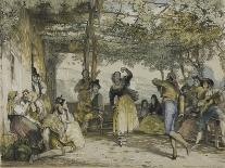 Spanish Peasants Dancing the Bolero, 1836-John Frederick Lewis-Giclee Print