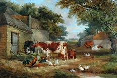 Farmyard, 1856-John Frederick Senior Herring-Framed Giclee Print