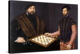 John Frederick the Magnanimous Playing Chess, 1552-Jan Cornelisz Vermeyen-Stretched Canvas