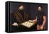 John Frederick the Magnanimous Playing Chess, 1552-Jan Cornelisz Vermeyen-Framed Stretched Canvas