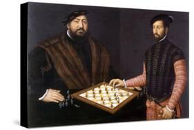 John Frederick the Magnanimous Playing Chess, 1552-Jan Cornelisz Vermeyen-Stretched Canvas