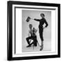 John French and and Daphne Abrams in a Tailored Suit, 1957-John French-Framed Giclee Print