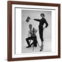 John French and and Daphne Abrams in a Tailored Suit, 1957-John French-Framed Giclee Print