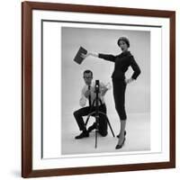 John French and and Daphne Abrams in a Tailored Suit, 1957-John French-Framed Giclee Print