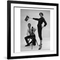 John French and and Daphne Abrams in a Tailored Suit, 1957-John French-Framed Giclee Print