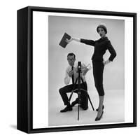 John French and and Daphne Abrams in a Tailored Suit, 1957-John French-Framed Stretched Canvas