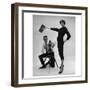 John French and and Daphne Abrams in a Tailored Suit, 1957-John French-Framed Giclee Print