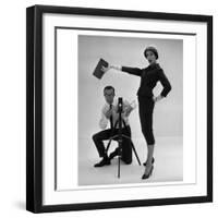 John French and and Daphne Abrams in a Tailored Suit, 1957-John French-Framed Giclee Print