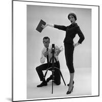 John French and and Daphne Abrams in a Tailored Suit, 1957-John French-Mounted Giclee Print