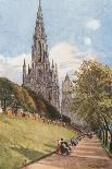 Sir Walter Scott's Monument from the East Princes Street Gardens-John Fulleylove-Giclee Print