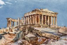 The Southern Side of the Erechtheum, with the Foundations of the Earlier Temple of Athena Polias-John Fulleylove-Giclee Print