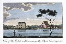 View of the Estate Alkmaar, on the River Commewine, 1813-John Gabriel Stedman-Giclee Print