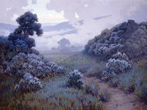 Landscape with Lupines-John Gamble-Laminated Art Print