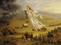 American Progress, 1872-John Gast-Framed Stretched Canvas