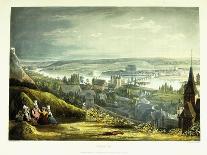 Edinburgh from Near St. Anthony's Chapel on the Northwest Shoulder of Arthur's Seat-John Gendall-Giclee Print