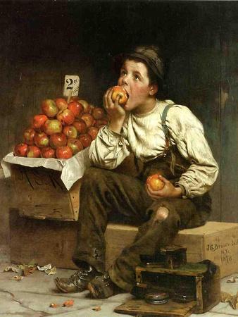A Boy Eating Apples, 1878