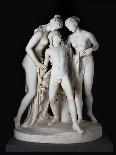 A Bacchante Diverting the Attention of a Tiger, 1813 (Ceramic)-John Gibson-Framed Giclee Print