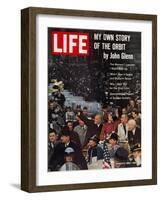 John Glenn, with Wife and VP Johnson During Ticker Tape Parade, March 9, 1962-Ralph Morse-Framed Photographic Print